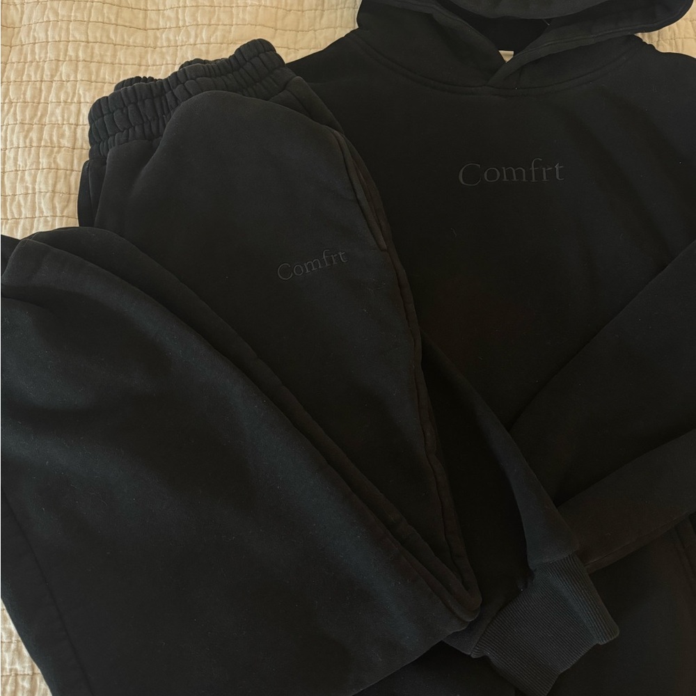 Comfrt Black Women's Hoodie - Picture 2 of 5